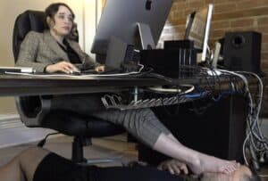 Carmela's Human Footstool